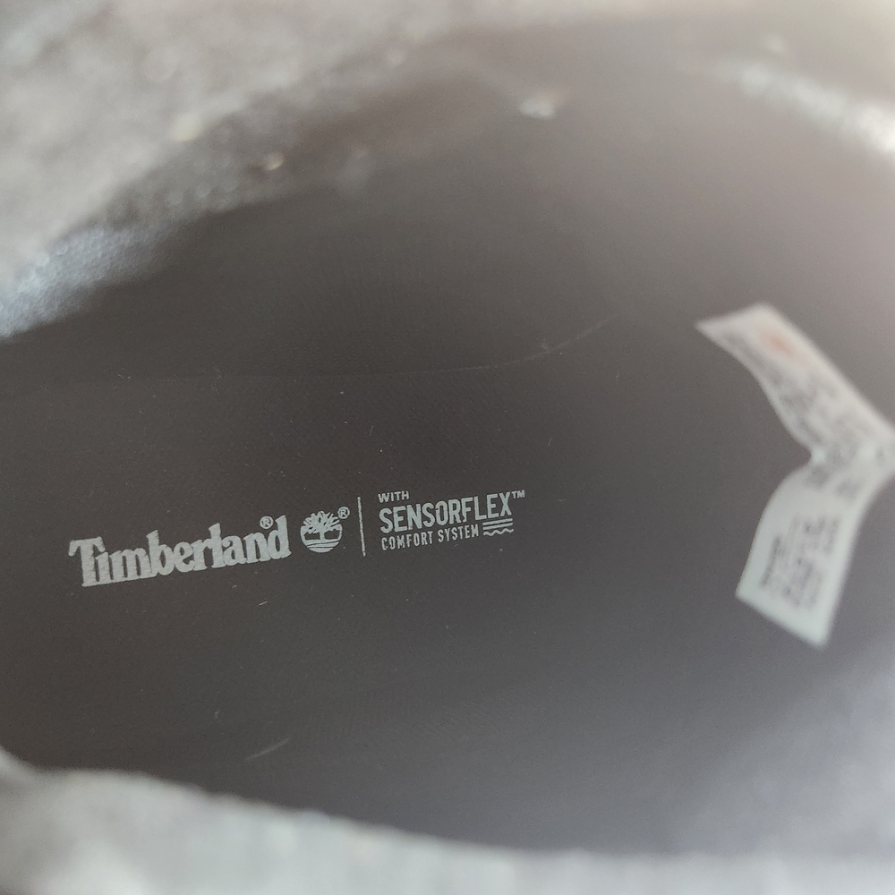 Timberland Men's Black and Cream Leather Boots - Picture 6 of 7